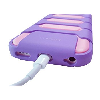 LUVVITT ARMOR SHELL Dual Layer Case for iPhone 5C - Purple / Pink