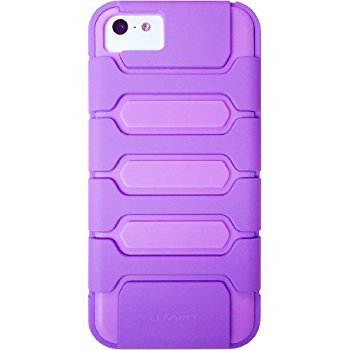 LUVVITT ARMOR SHELL Double Layer Shock Absorbing Case for iPhone 5C - Purple