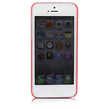 LUVVITT CRYSTAL VIEW Hard Shell Back Hard Case for iPhone 5 / 5S Crystal Clear Pink