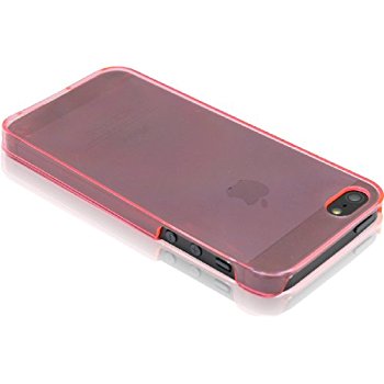 LUVVITT CRYSTAL VIEW Hard Shell Back Hard Case for iPhone 5 / 5S Crystal Clear Pink