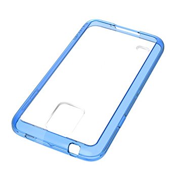 LUVVITT CLEARVIEW Case for Samsung Galaxy S5 | Bumper with Back Cover - Blue