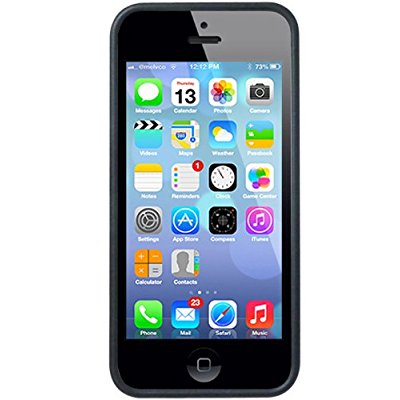 LUVVITT HYBRID Slim Clear Back Case with Bumper for iPhone 5C - Clear / Gray