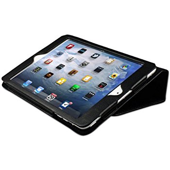 LUVVITT 3D Slim Folio Case Cover for iPad MINI / iPad MINI 2 - Black