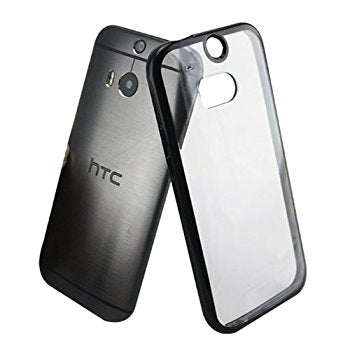 LUVVITT CLEARVIEW HTC One M8 Case | Transparent Case / Cover - Clear | Black