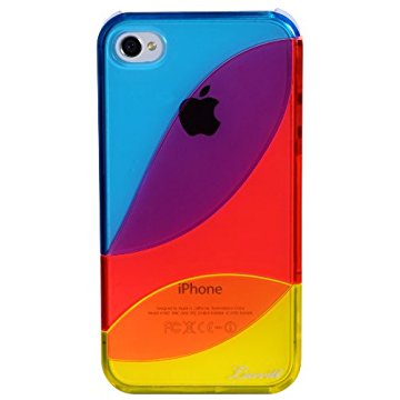 LUVVITT LEAF Case for iPhone 4 & 4S - Blue/Red/Yellow