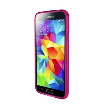 LUVVITT CLEARVIEW Case for Samsung Galaxy S5 | Bumper with Back Cover - Pink