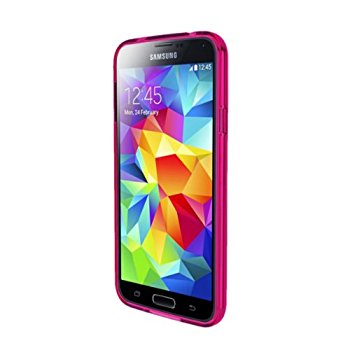 LUVVITT CLEARVIEW Case for Samsung Galaxy S5 | Bumper with Back Cover - Pink