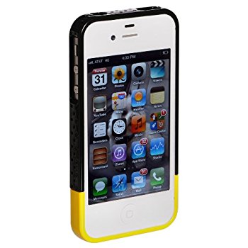 LUVVITT RESPIRA Hard Shell Case for iPhone 4 & 4S - Black/Yellow