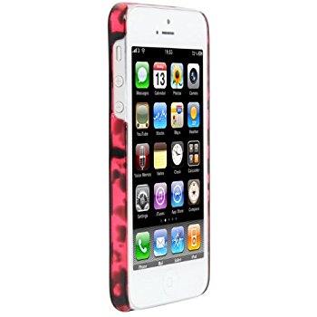 LUVVITT CRYSTAL VIEW Hard Shell Back Hard Case for iPhone 5 / 5S - Pink Tortoise