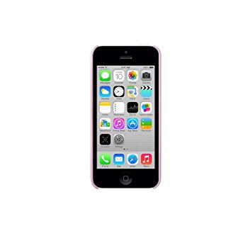 LUVVITT SKINNY Matte Slim Hard Case Back Cover for iPhone 5C with Holes - Pink
