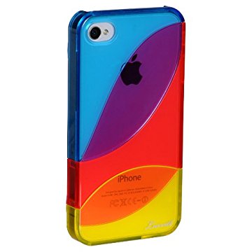 LUVVITT LEAF Case for iPhone 4 & 4S - Blue/Red/Yellow