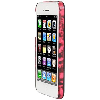 LUVVITT CRYSTAL VIEW Hard Shell Back Hard Case for iPhone 5 / 5S - Pink Tortoise