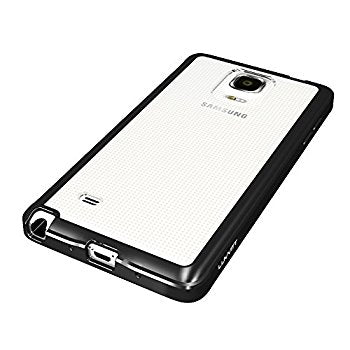 LUVVITT CRYSTAL VIEW Case for Galaxy Note 4 / Slim Back Cover - Clear / Black