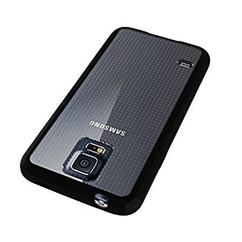 LUVVITT CLEARVIEW Case for Samsung Galaxy S5 | Bumper with Back Cover - Black