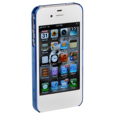 LUVVITT CRYSTAL VIEW UltraSlim Crystal Case for iPhone 4 & 4S - Blue