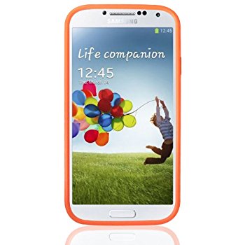 LUVVITT HYBRID Case / Cover for GalaxyS4 - Clear / Orange