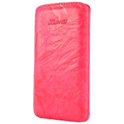 LUVVITT Genuine Leather Pouch for Samsung Galaxy S3 SIII - Pink