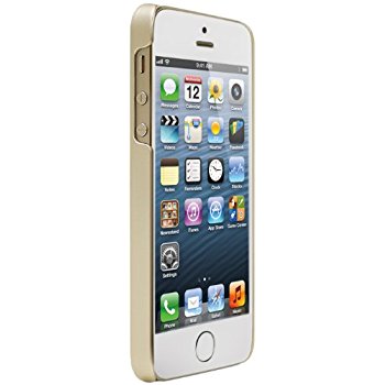 LUVVITT CRYSTAL VIEW Hard Shell Anti-Scratch Case for iPhone 5 / 5S - Gold
