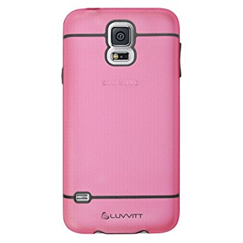 LUVVITT HYBRID Galaxy S5 Case | Case / Cover for Galaxy S5 - Pink / Gray