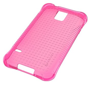 LUVVITT CLEAR GRIP Samsung Galaxy S5 Case | TPU Rubber Back Cover - Pink