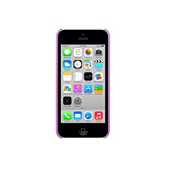 LUVVITT SKINNY Matte Slim Hard Case Back Cover for iPhone 5C w/Holes - Purple