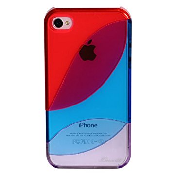 LUVVITT LEAF Case for iPhone 4 & 4S - Red/Blue/Purple