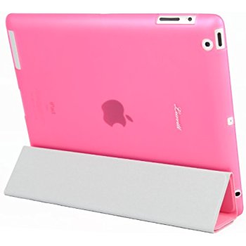 LUVVITT DOLCE Smart Cover Compatible TPU Case (BACK COVER) for iPad 2/3/4 Pink