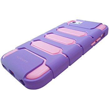 LUVVITT ARMOR SHELL Dual Layer Case for iPhone 5C - Purple / Pink
