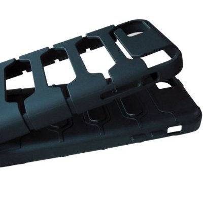 LUVVITT ARMOR SHELL Double Layer Shock Absorbing Case for iPhone 5C - Black