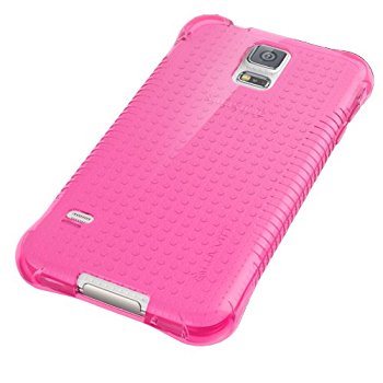 LUVVITT CLEAR GRIP Samsung Galaxy S5 Case | TPU Rubber Back Cover - Pink