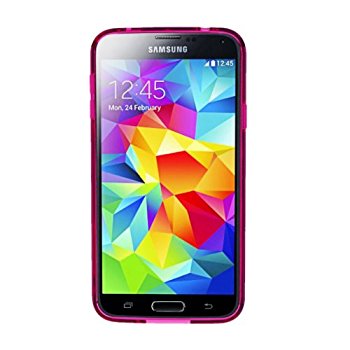 LUVVITT CLEARVIEW Case for Samsung Galaxy S5 | Bumper with Back Cover - Pink