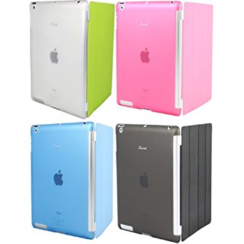 LUVVITT DOLCE Smart Cover Compatible TPU Case (BACK COVER) for iPad 2/3/4 Blue