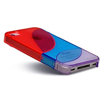 LUVVITT LEAF Case for iPhone 4 & 4S - Red/Blue/Purple