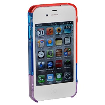 LUVVITT LEAF Case for iPhone 4 & 4S - Red/Blue/Purple