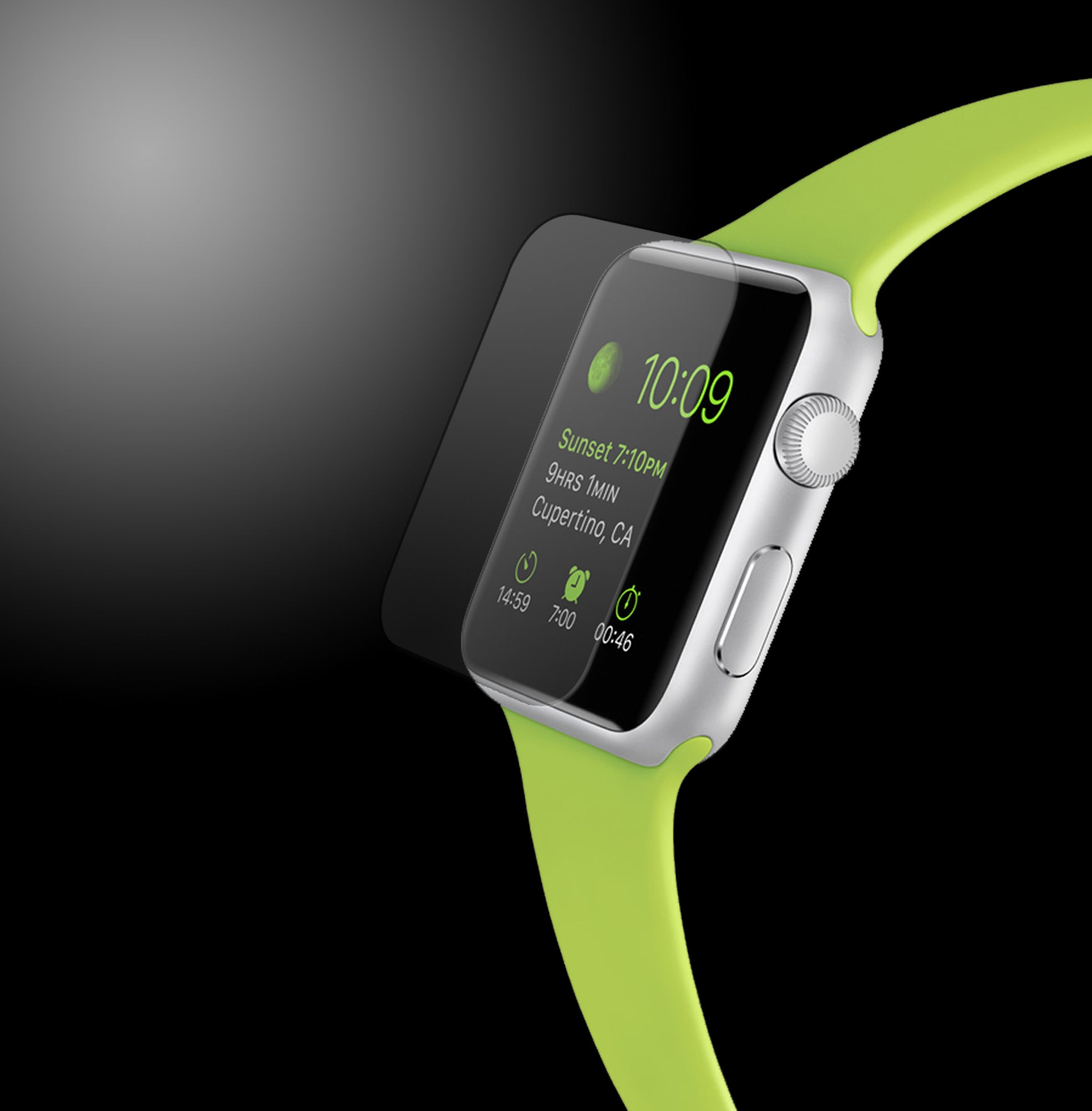 LUVVITT TEMPERED GLASS Screen Protector for Apple Watch 42 mm (2x Pack)