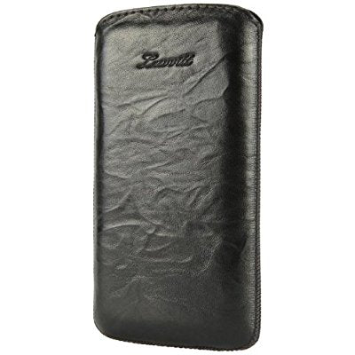 LUVVITT Genuine Leather Pouch for Samsung Galaxy S3 SIII - Black