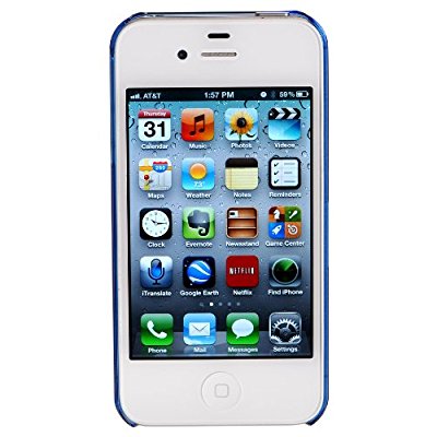 LUVVITT CRYSTAL VIEW UltraSlim Crystal Case for iPhone 4 & 4S - Blue