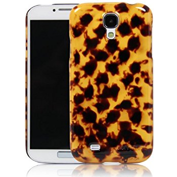 LUVVITT LEOPARD Hard Shell Transparent Case for Samsung Galaxy S4 - Gold