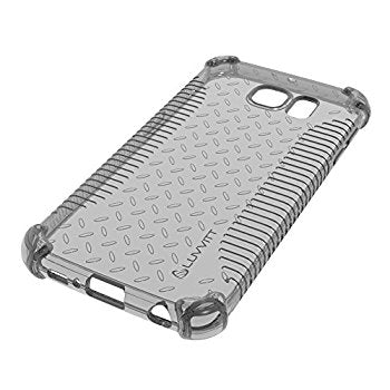 LUVVITT CLEAR GRIP Galaxy S6 Case | Slim Transparent TPU Rubber Case - Black