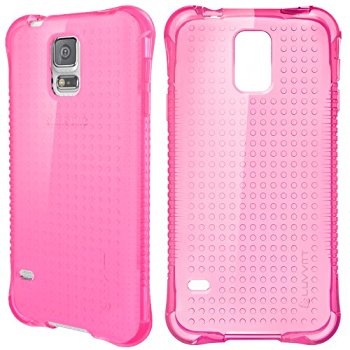 LUVVITT CLEAR GRIP Samsung Galaxy S5 Case | TPU Rubber Back Cover - Pink