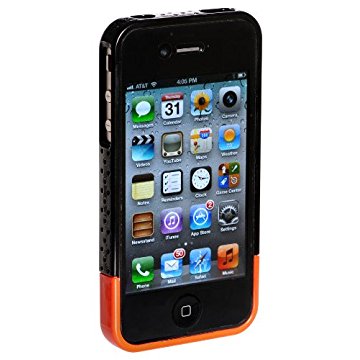 LUVVITT RESPIRA Hard Shell Case for iPhone 4 & 4S - Black/Red