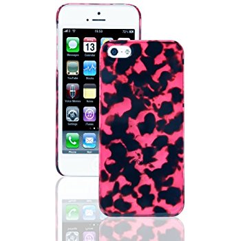 LUVVITT CRYSTAL VIEW Hard Shell Back Hard Case for iPhone 5 / 5S - Pink Tortoise