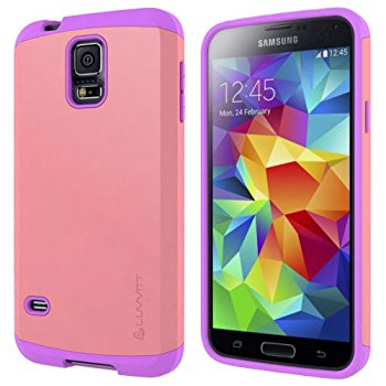 LUVVITT ULTRA ARMOR Galaxy S5 Case | Double Layer Case - Pink / Purple