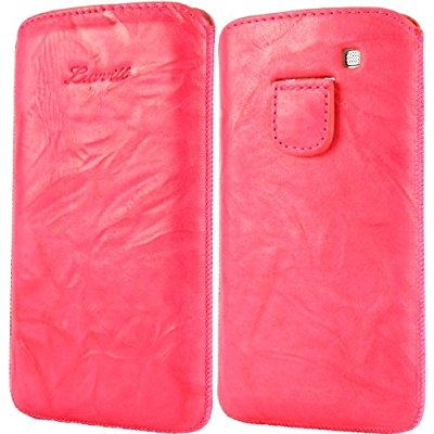 LUVVITT Genuine Leather Pouch for Samsung Galaxy S3 SIII - Pink