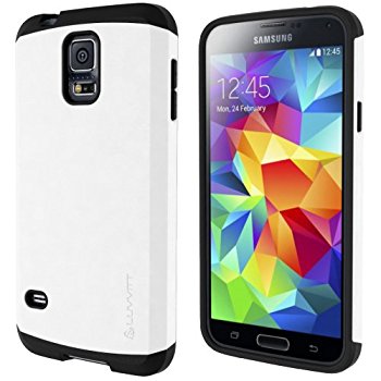 LUVVITT ULTRA ARMOR Galaxy S5 Case | Double Layer Shock Absorbing Case - White