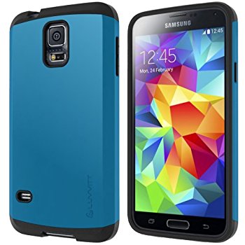 LUVVITT ULTRA ARMOR Galaxy S5 Case | Double Layer Shock Absorbing Case - Blue