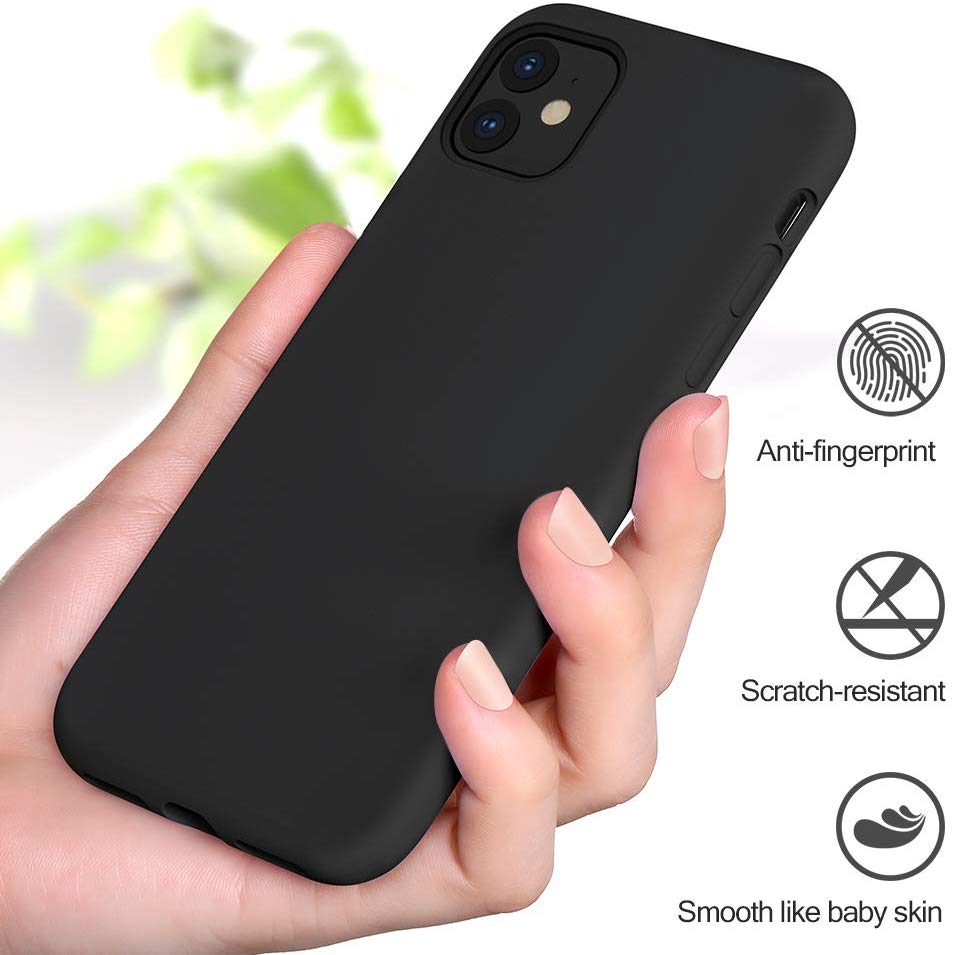 Luvvitt Liquid Silicone Case for Apple iPhone 11 Pro Max 2019 - Black