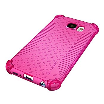 LUVVITT CLEAR GRIP Galaxy S6 Case | Slim Transparent TPU Rubber Case - Pink