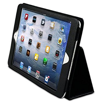 LUVVITT 3D Slim Folio Case Cover for iPad MINI / iPad MINI 2 - Black