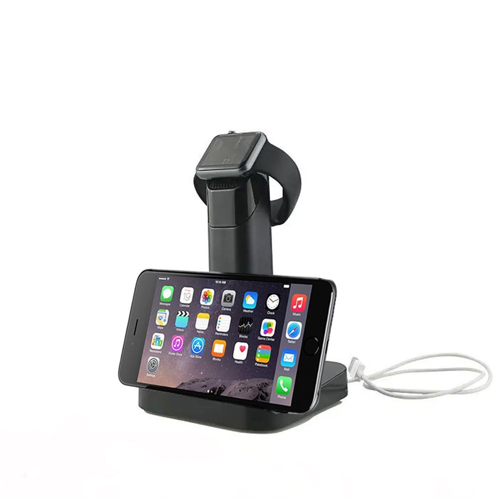 LUVVITT Dual Charging Stand for Apple Watch and iPhone (LUV-1037) - Black
